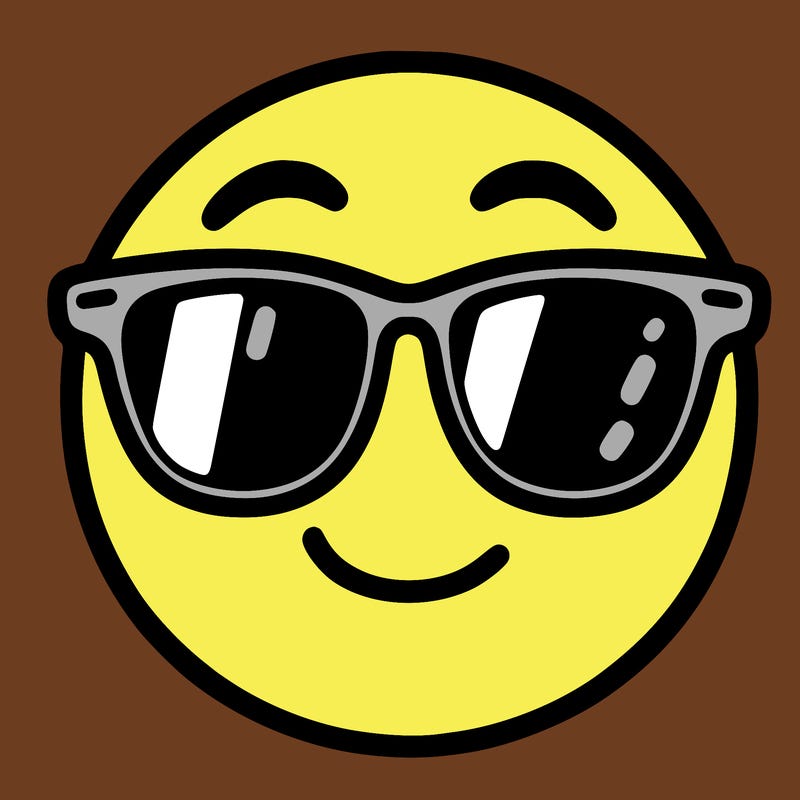 emoji with sunglasses