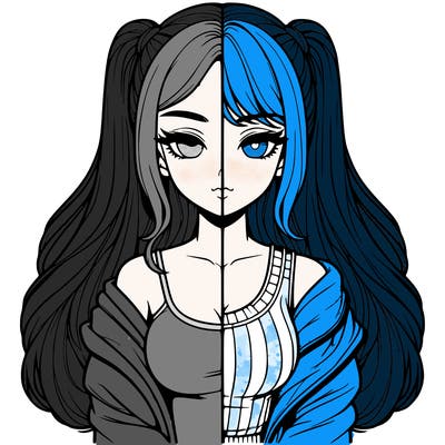 realistic girl split