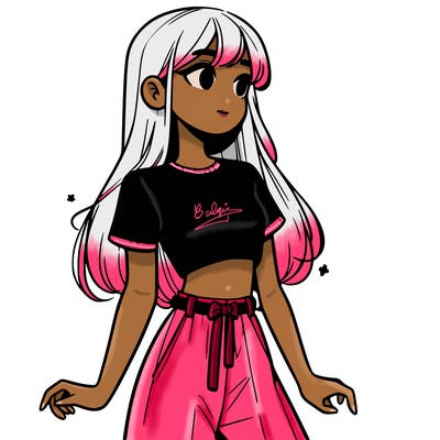 girl in a cute crop top