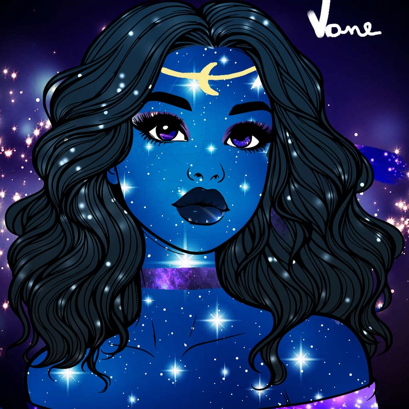 realistic girl with wavy hair and lips