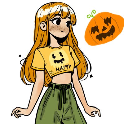 girl in a cute crop top