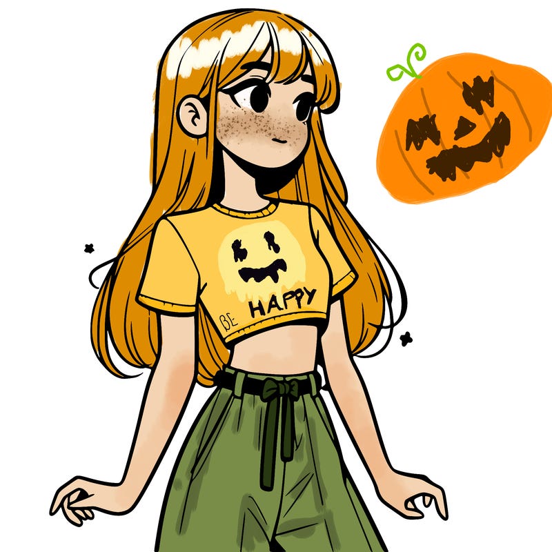 girl in a cute crop top