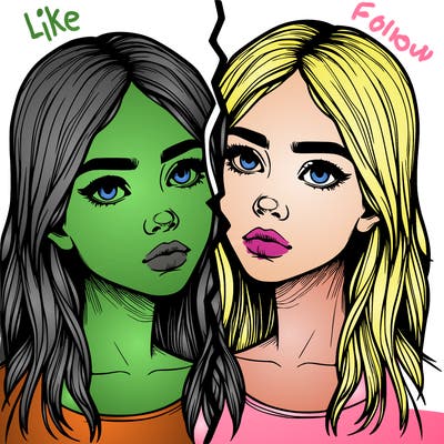 realistic girl split