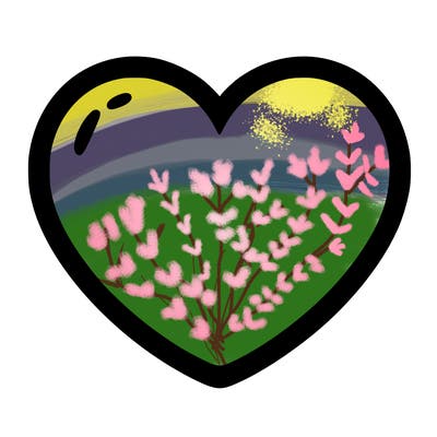 a blank heart