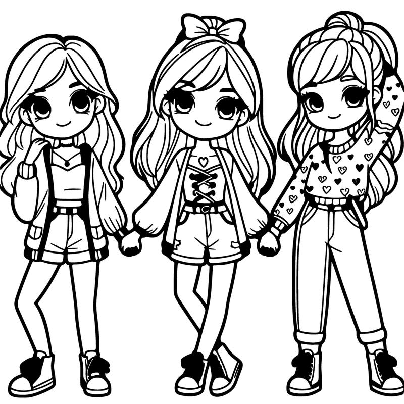 best friends trio girls