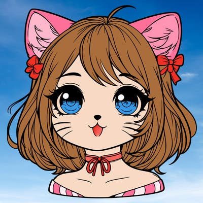 realistic cat girl