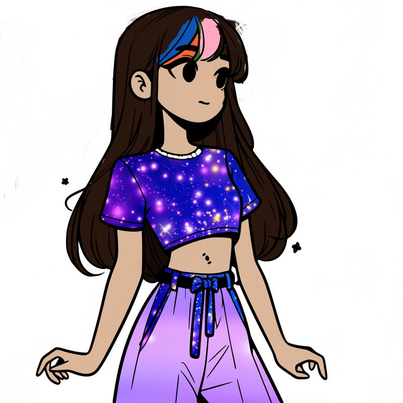 girl in a cute crop top