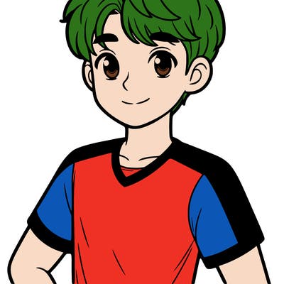 boy in a adidas shirt