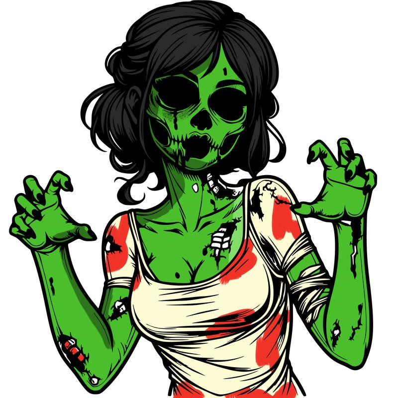 realistic zombie girl