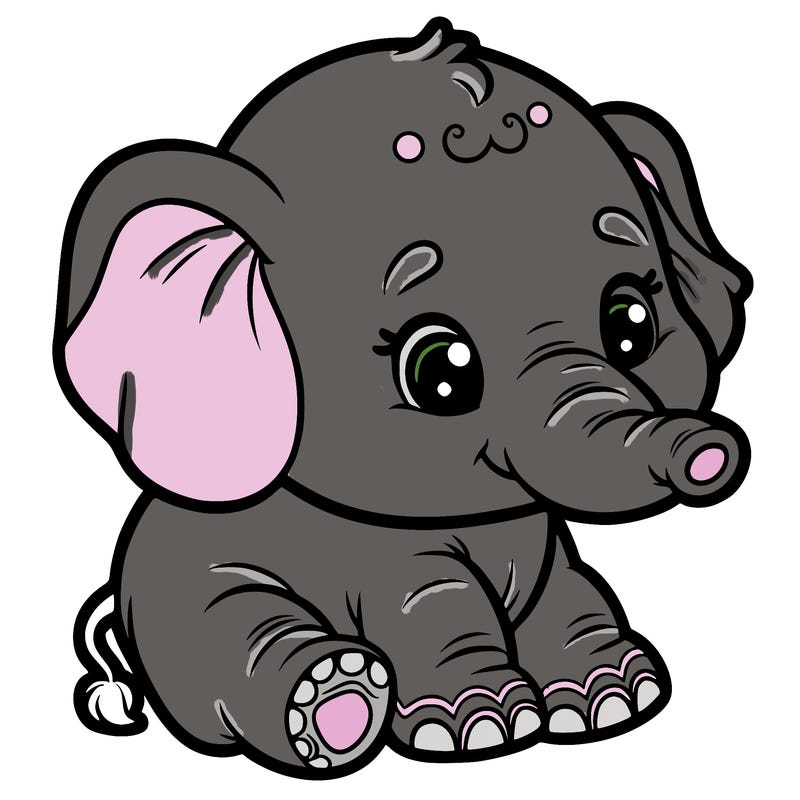 cute baby elephant