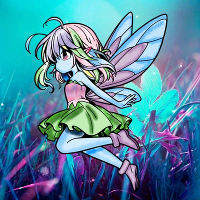 manga fairy flying