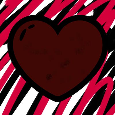 a blank heart