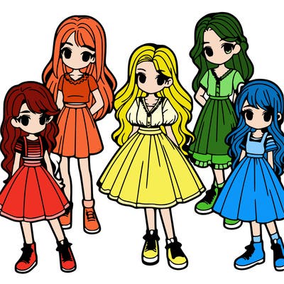 six girls