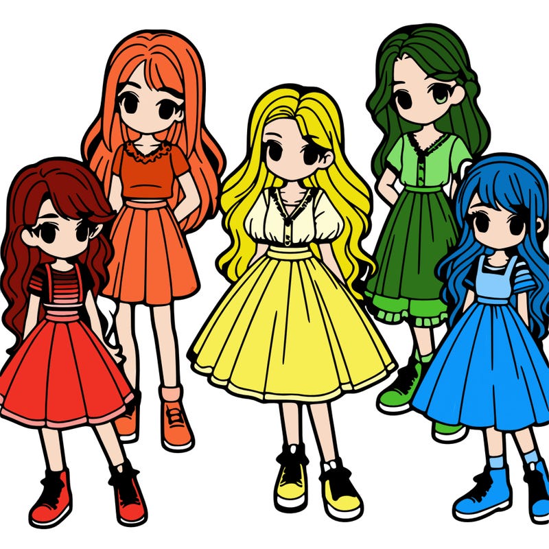 six girls