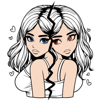 realistic girl split