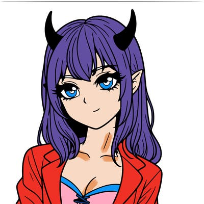 realistic devil girl