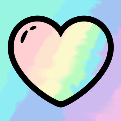 a blank heart