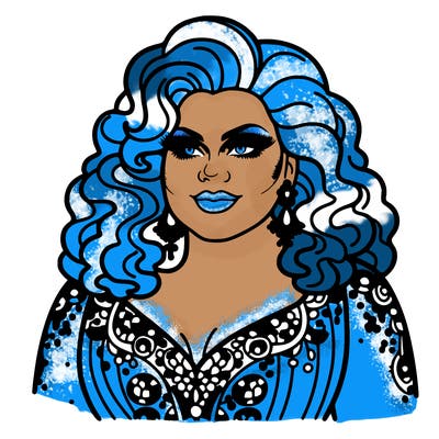realistic plus size drag queen