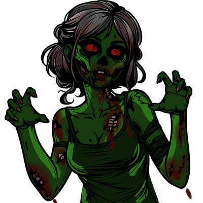 realistic zombie girl