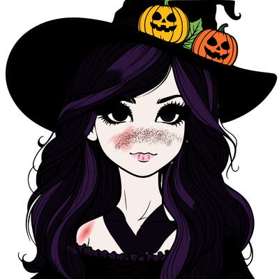 halloween realistic girl