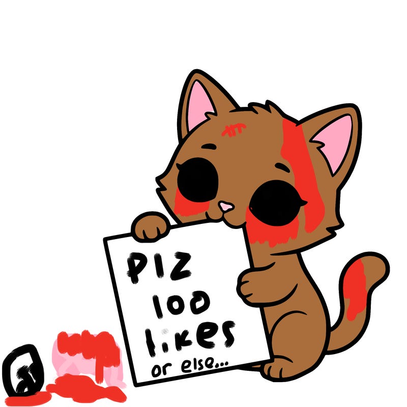 a small cat with a blank sheet of paper in its hand. the cat is sooooooo cute!