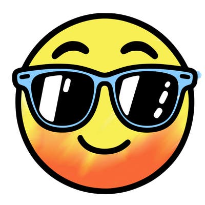 emoji with sunglasses