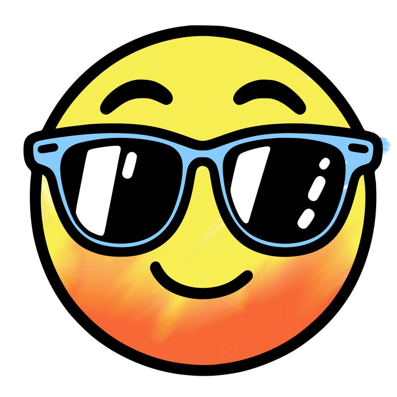 emoji with sunglasses