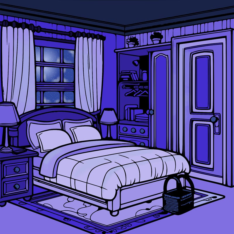 realistic bedroom