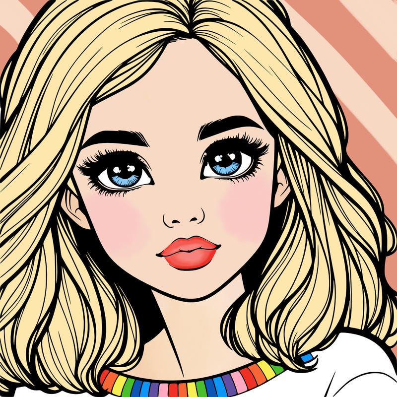 realistic girl whith cute eyes