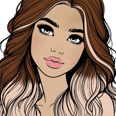 beautiful realistic girl