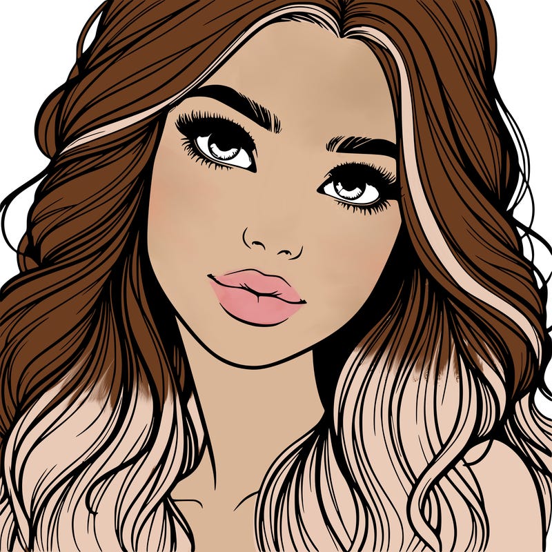 beautiful realistic girl