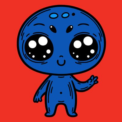 alien cute