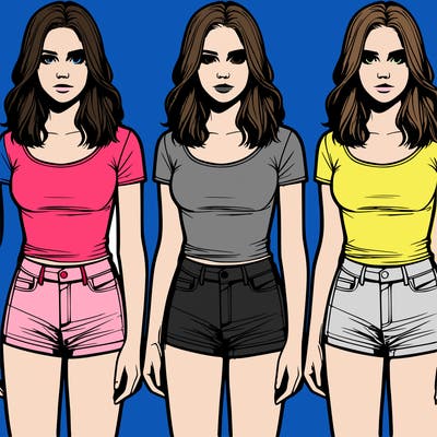 realistic teenage girl whole body