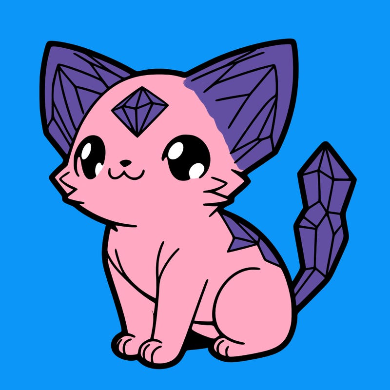 crystal kitten