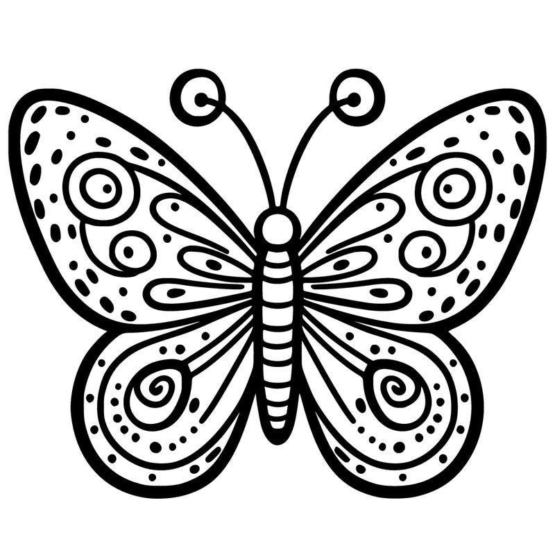 one simple butterfly