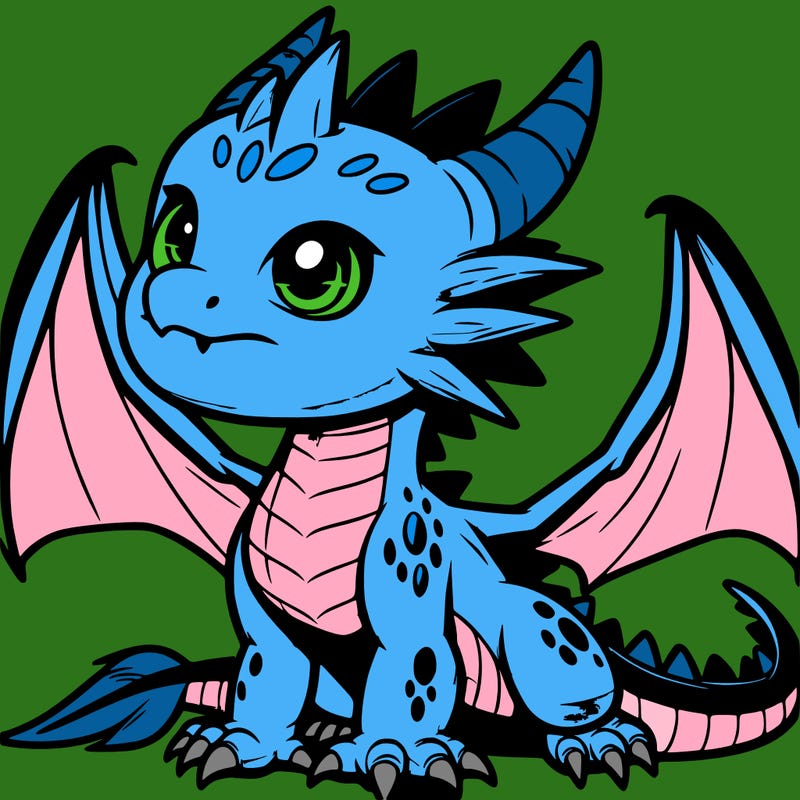 fierce baby night dragon