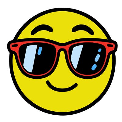 emoji with sunglasses