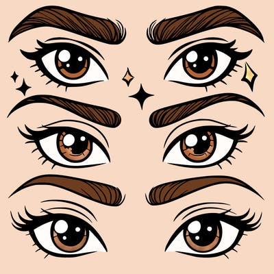 eyes with eyebrows