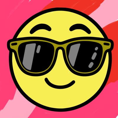 emoji with sunglasses