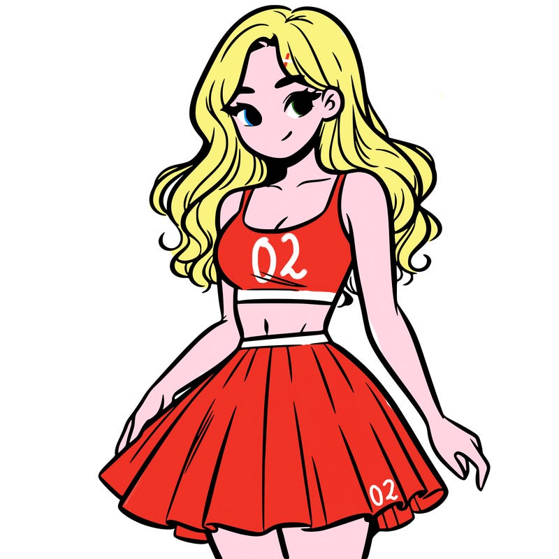 woman in a skirt and crop top