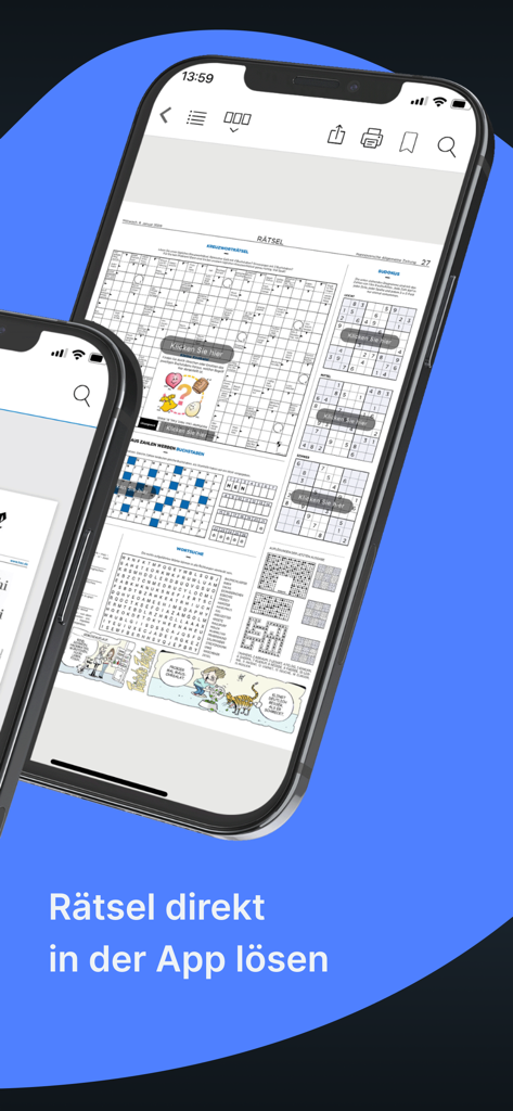 HAZ E-Paper News aus Hannover - Interactive crossword and Sudoku puzzles in the HAZ e-paper app.
