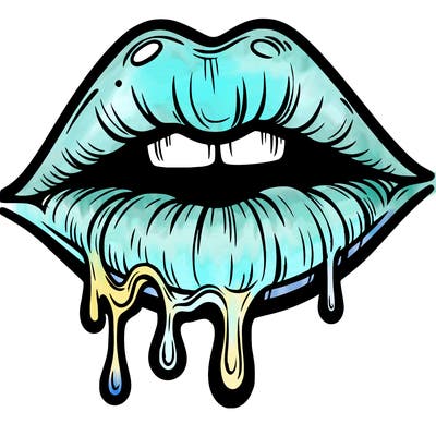 lips that look realistic and drip
