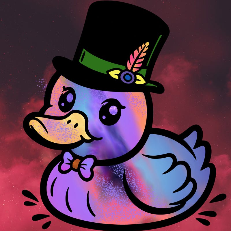 duck with top hat