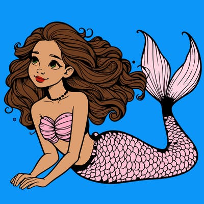a realistic mermaid