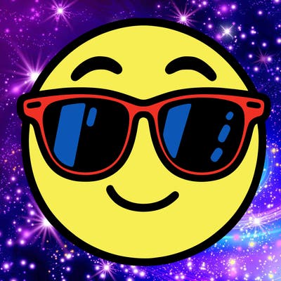 emoji with sunglasses