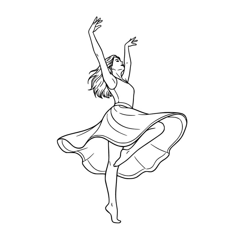 a girl dancing 💃