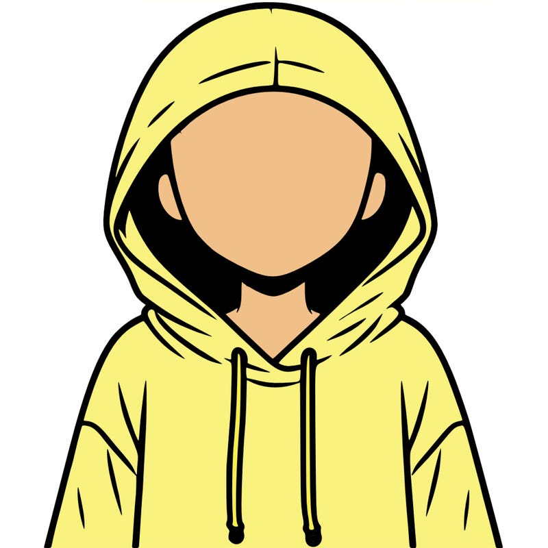 faceless girl in hoodie