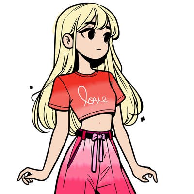 girl in a cute crop top