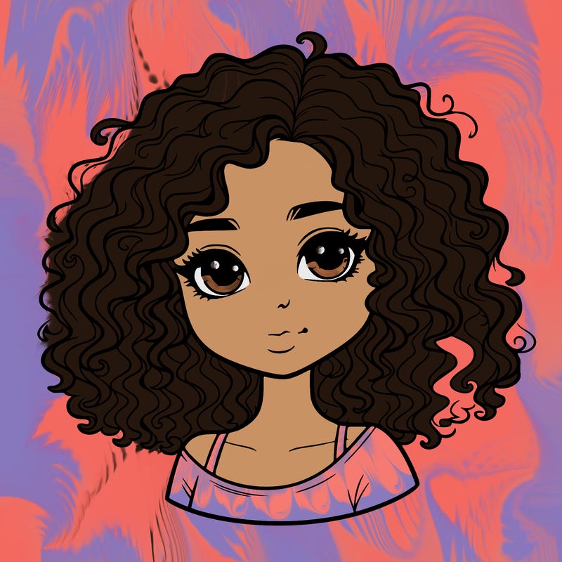 realistic curly girl