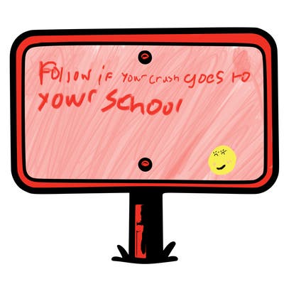 blank sign